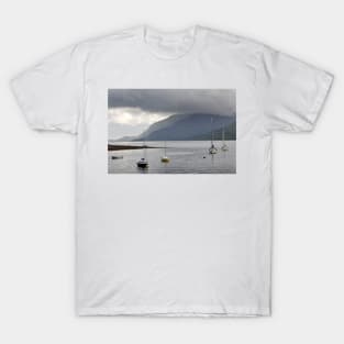Boats moored in the harbour at Fort William, Scotland T-Shirt